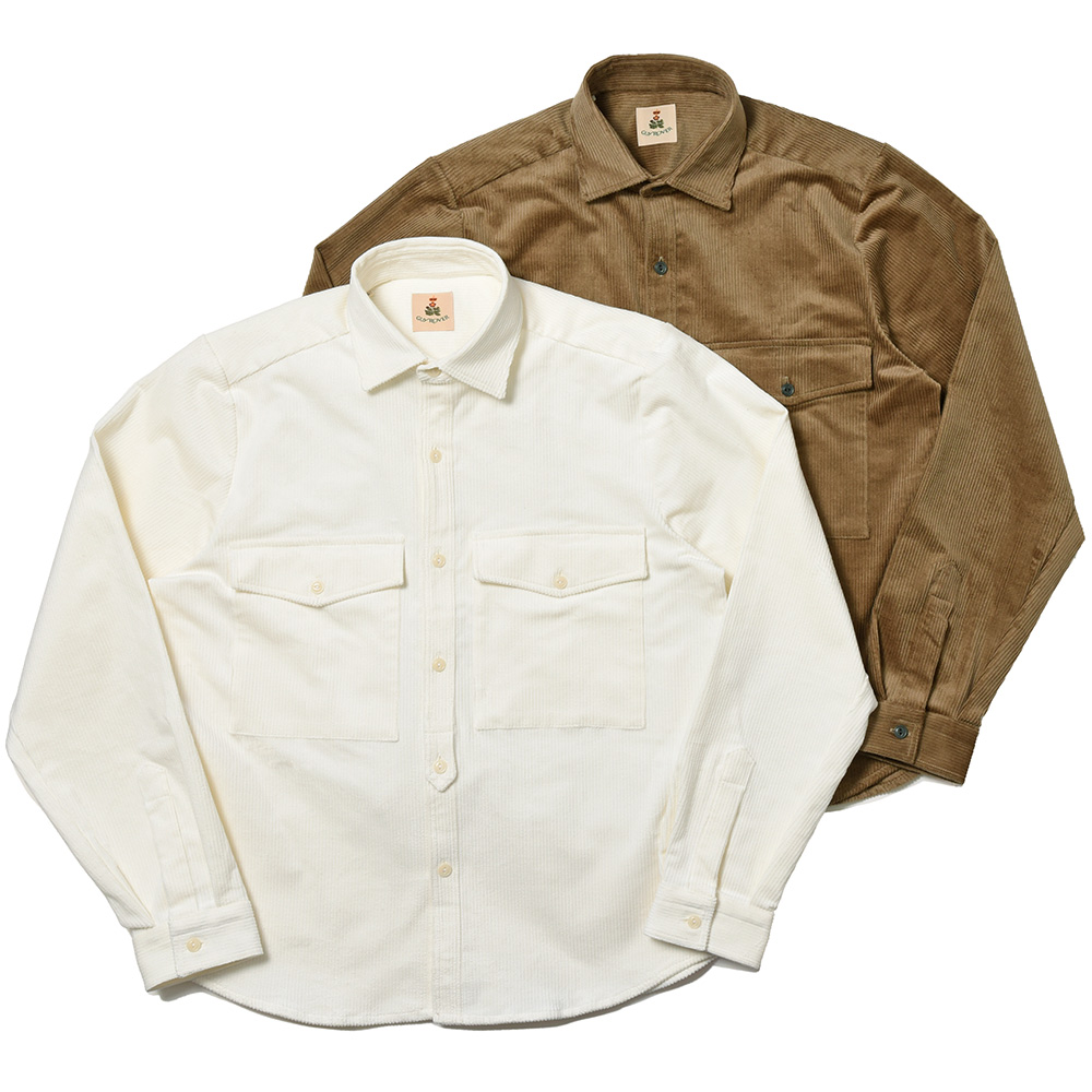 GUY ROVER(ギローバー)<br>コットン ストレッチ コーデュロイ シャツブルゾン 31022004027