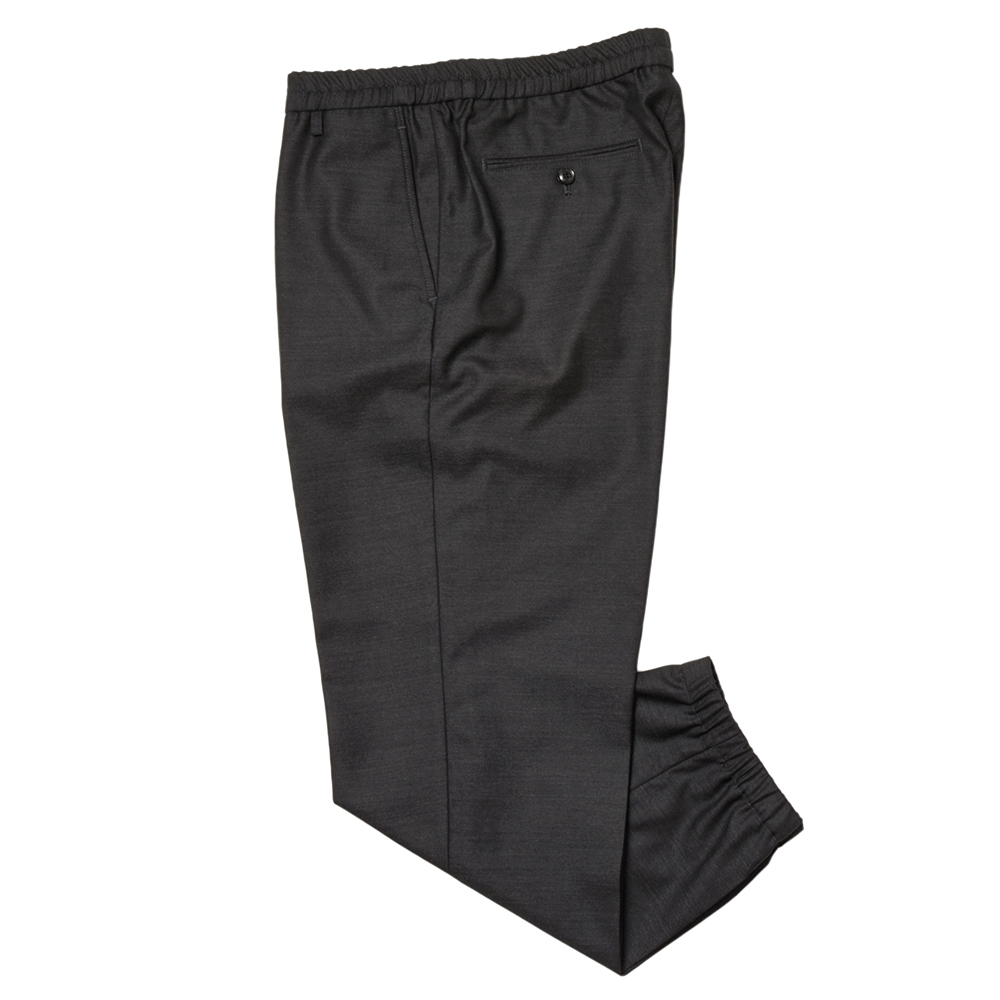 EGRETIQUE(イグレティーク)<br>Rib ウール サージ インドローコード シャーリング リブパンツ 33022002197