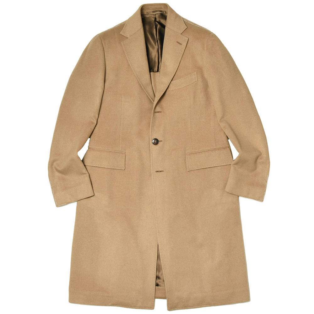 STILE LATINO(スティレ ラティーノ)<br>キャメル メランジ シングル3Bチェスターコート EOLO 34122008025