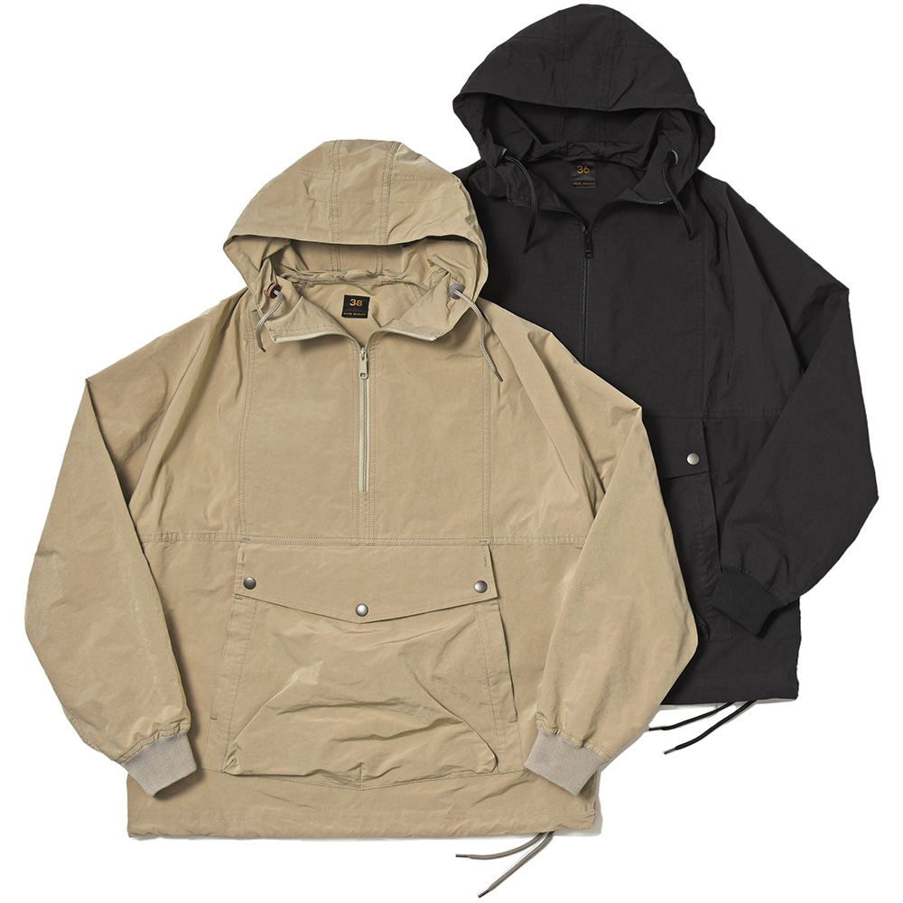 SCYE BASICS(サイベーシックス)<br>ポリエステル ナイロン 高密度タフタ アノラックパーカ 34031002195