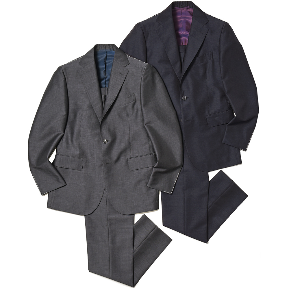 STILE LATINO(スティレ ラティーノ)<br>ウール モヘヤ ピンヘッド 1プリーツ シングル3Bスーツ VINCENZO 37135000025