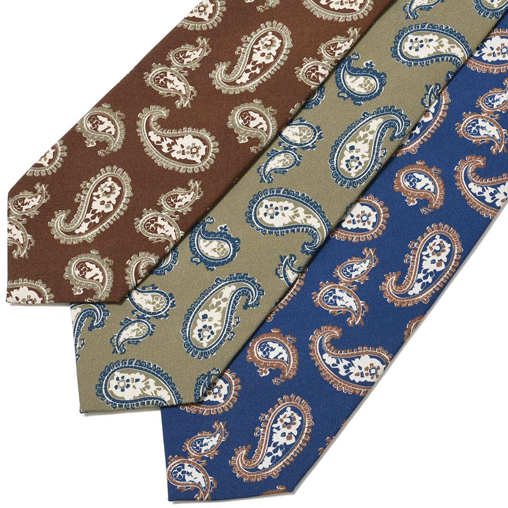 STILE LATINO(スティレ ラティーノ)<br>シルク ツイル ペイズリー タイ 38235002025